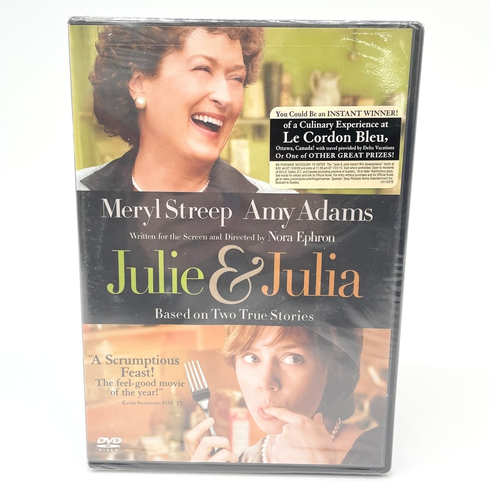 Julie And Julia DVD 2009 Meryl Streep Amy‎ Adams Nora Ephron Romantic Comedy